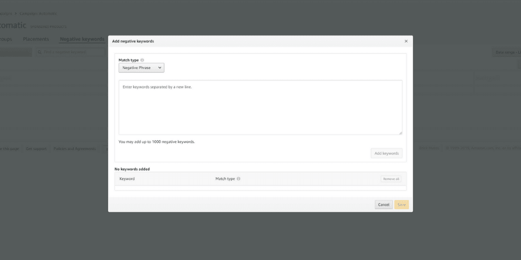 Negative Keywords - How To Reduce ACoS On Amazon